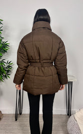 Cazadora Acolchada Marrón